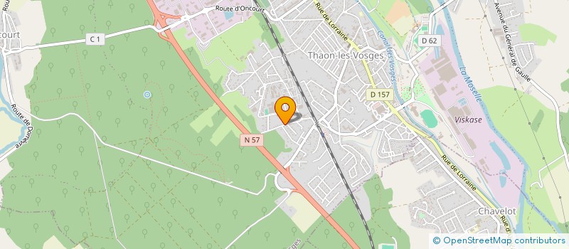 localisation de l'entreprise LES COUVREURS VOSGIENS à THAON-LES-VOSGES