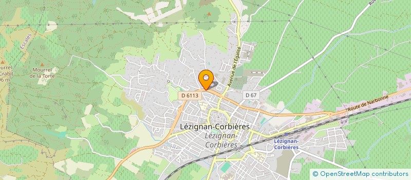 localisation de l'entreprise LES COUZ  LEZIGNAN-CORBIERES