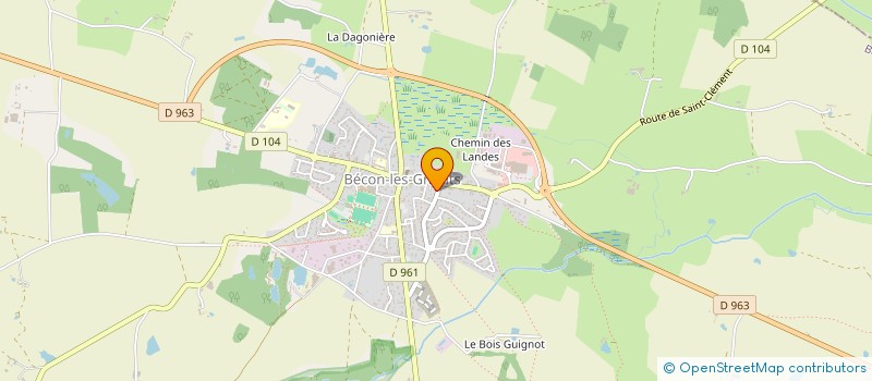 localisation de l'entreprise LES COUZ à BECON-LES-GRANITS