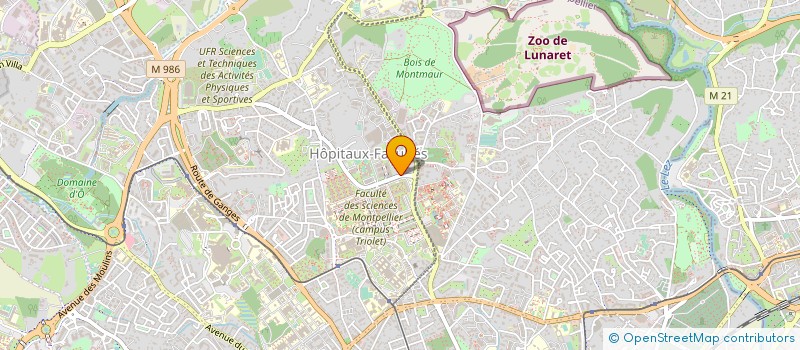 localisation de l'entreprise LES COUZ'AVENTURES à MONTPELLIER