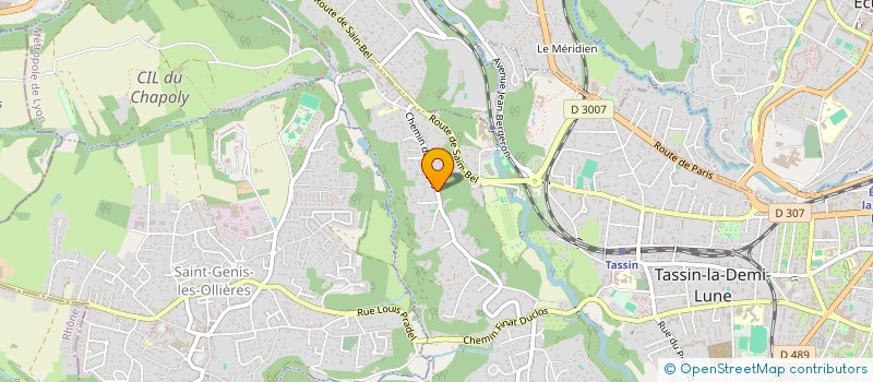 localisation de l'entreprise LES COWBOYS  TASSIN-LA-DEMI-LUNE