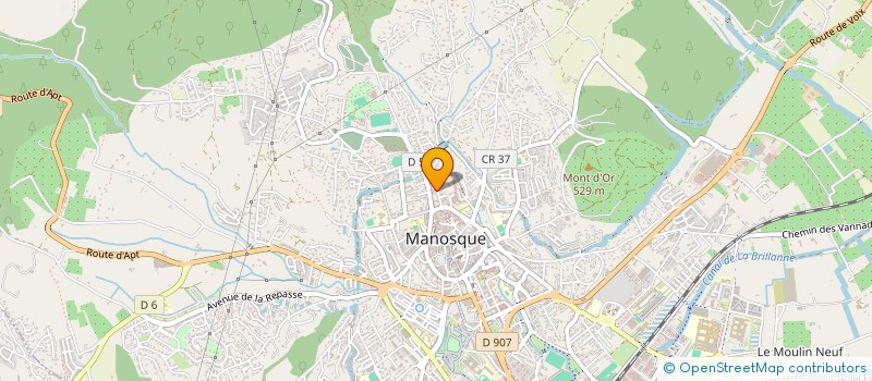 localisation de l'entreprise LES COXS DU 13 à MANOSQUE