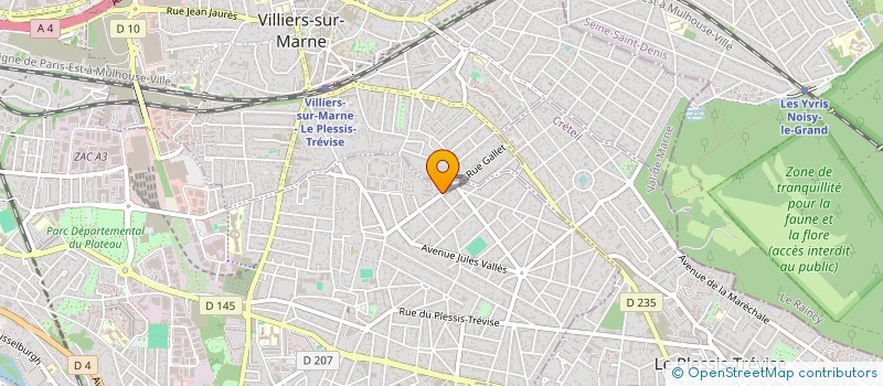 localisation de l'entreprise LES COYOTES DE L'UBM à CHAMPIGNY-SUR-MARNE