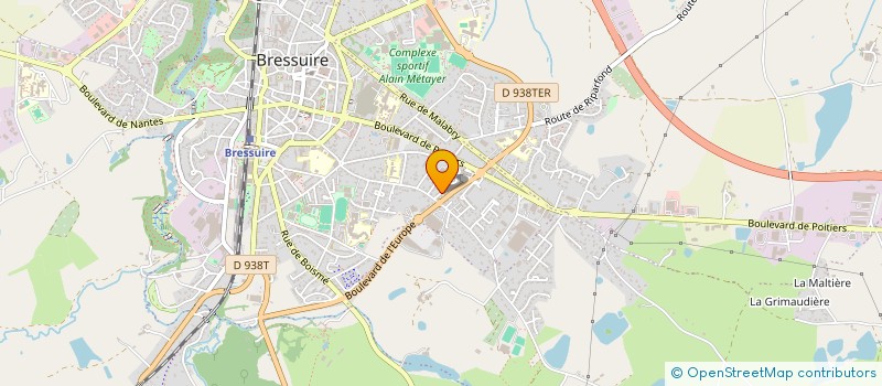 localisation de l'entreprise LES COYOTTES  BRESSUIRE