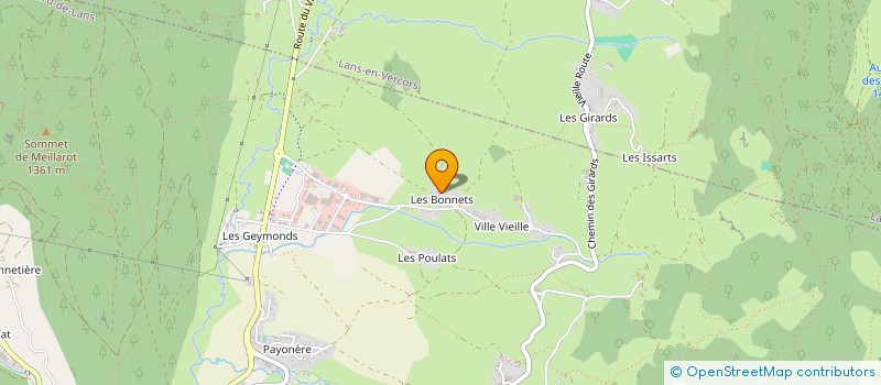localisation de l'entreprise LES COYRET ET VENIVOS à SAINT-NIZIER-DU-MOUCHEROTTE