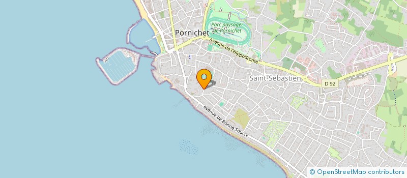 localisation de l'entreprise LES CRABES BLEUS à PORNICHET