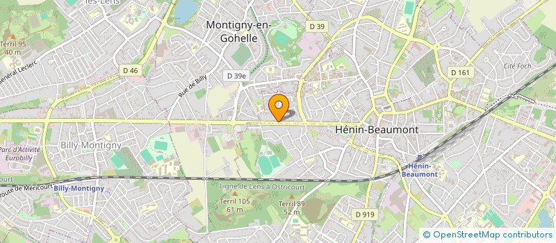 localisation de l'entreprise LES CRACKS DE MULOT à HENIN-BEAUMONT