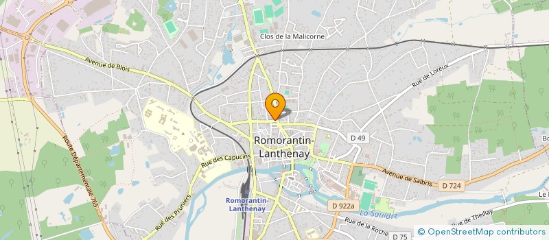 localisation de l'entreprise LES CRAIES  ROMORANTIN-LANTHENAY