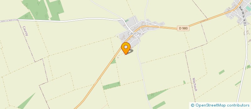 localisation de l'entreprise LES CRAIES  CAUROY