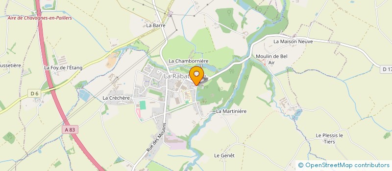 localisation de l'entreprise LES CRAMPONS DE MERSUEAU  LA RABATELIERE