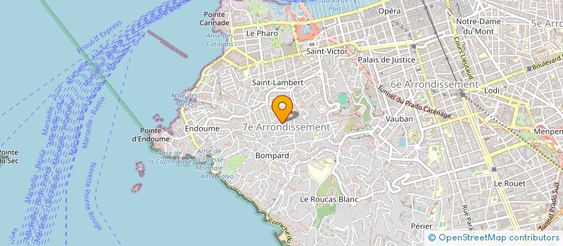 localisation de l'entreprise LES CRAPAUDS 2 à MARSEILLE