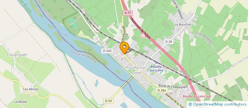 localisation de l'entreprise LES CRAQUANTS DU VAL DE LOIRE  POUILLY-SUR-LOIRE