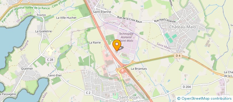 localisation de l'entreprise LES CRAQUELINS DE SAINT-MALO à SAINT-JOUAN-DES-GUERETS