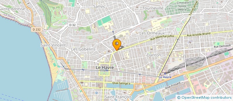 localisation de l'entreprise LES CRAQUOTTES à LE HAVRE