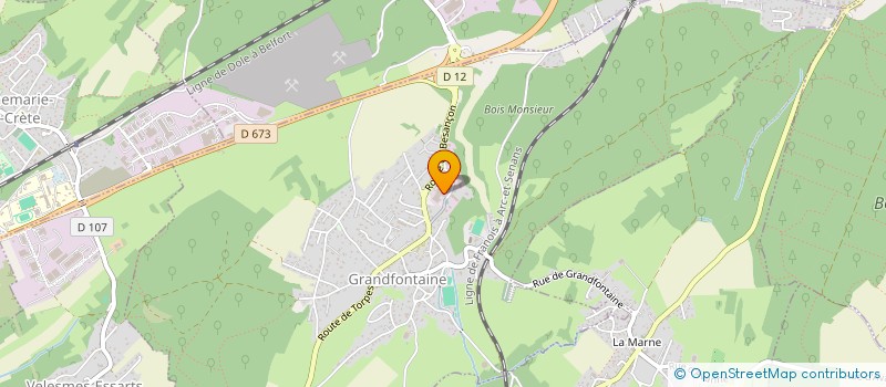 localisation de l'entreprise LES CRAS  CHEMAUDIN ET VAUX