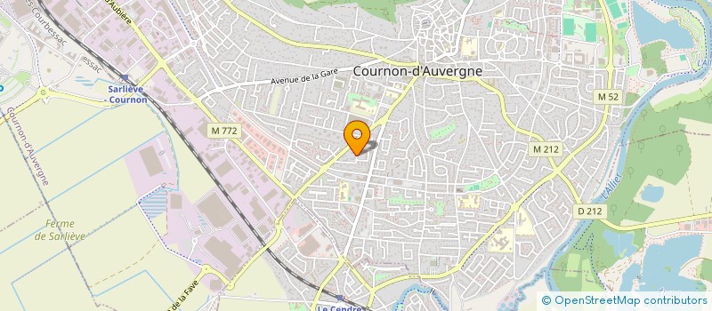 localisation de l'entreprise LES CRAYONS ARVERNES  COURNON-D'AUVERGNE