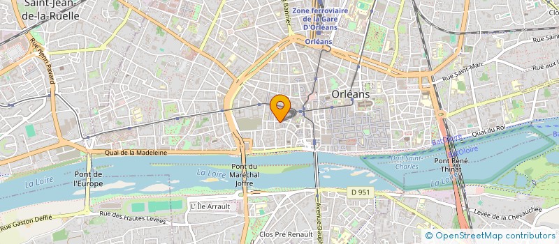 localisation de l'entreprise LES CRAYONS DE BOIS à ORLEANS