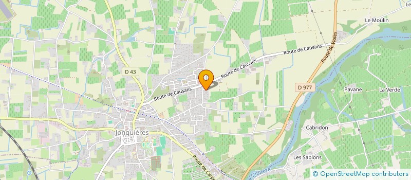 localisation de l'entreprise LES CRAYONS DE COULEUR  JONQUIERES