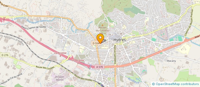 localisation de l'entreprise LES CRAYONS DE MANON  HYERES