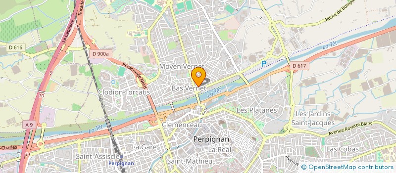 localisation de l'entreprise LES CRE' ACTIFS DU 66 à PERPIGNAN