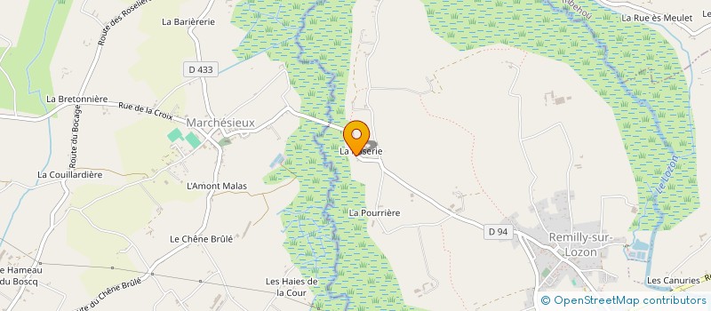 localisation de l'entreprise LES CREA DU MARAIS  REMILLY-SUR-LOZON