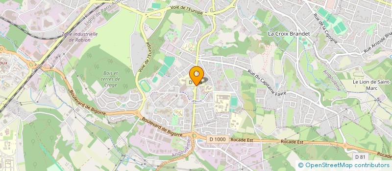 localisation de l'entreprise LES CREA-TIFS SARL à ANGOULEME