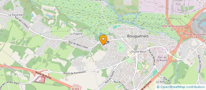 localisation de l'entreprise LES CREAS ONT DU COEUR à BOUGUENAIS