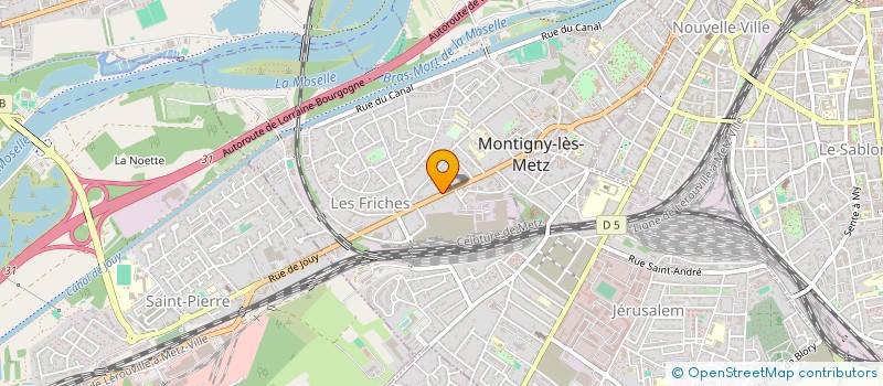 localisation de l'entreprise LES CREATEURS DE SERVICES à MONTIGNY-LES-METZ