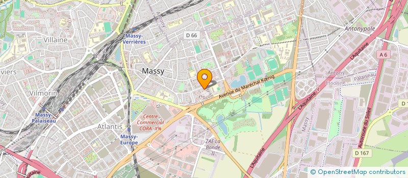 localisation de l'entreprise LES CREATEURS DU FUTUR à MASSY