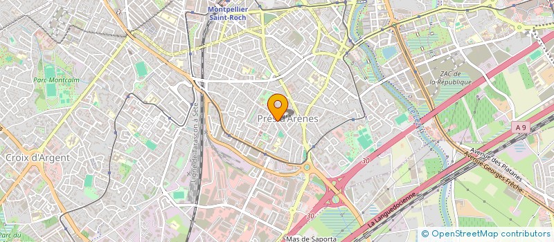 localisation de l'entreprise LES CREATEURS INDEPENDANTS à MONTPELLIER
