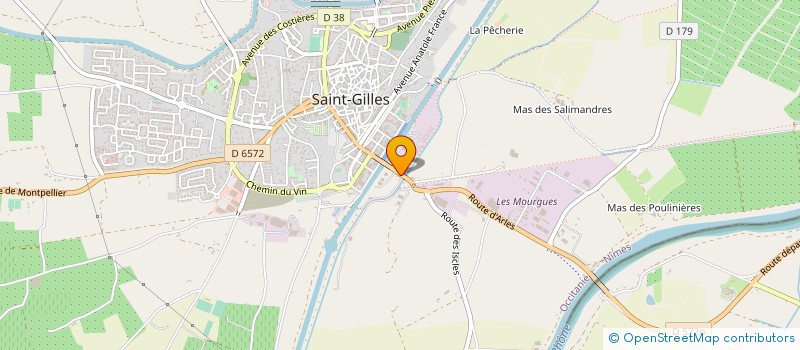 localisation de l'entreprise LES CREATEURS ST GILLOIS à SAINT-GILLES
