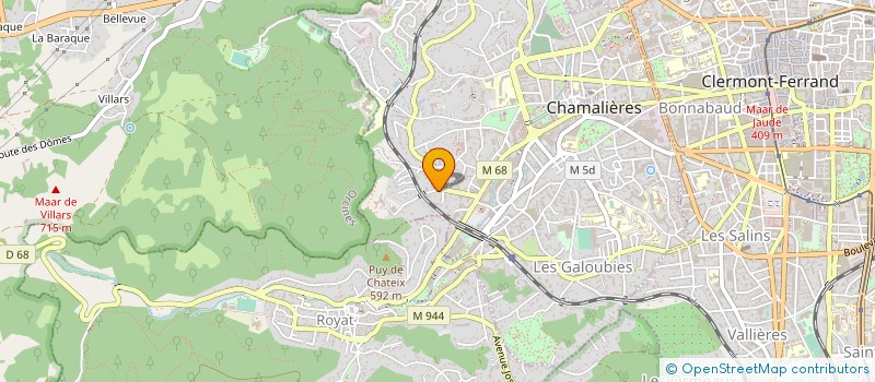 localisation de l'entreprise LES CREATIONS ALBAN à CHAMALIERES