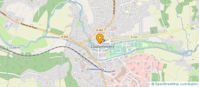 localisation de l'entreprise LES CREATIONS D'ADELINE à COULOMMIERS