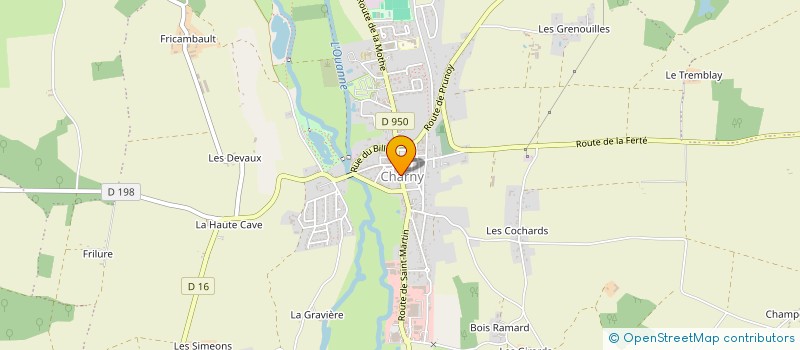 localisation de l'entreprise LES CREATIONS D'ALEXIA  CHARNY OREE DE PUISAYE