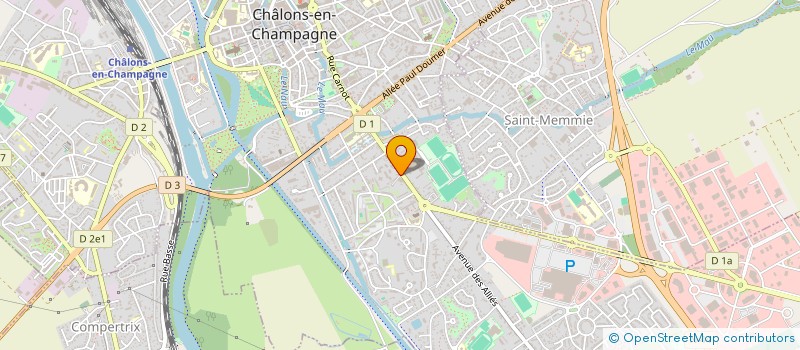 localisation de l'entreprise LES CREATIONS D'ERIC à CHALONS-EN-CHAMPAGNE