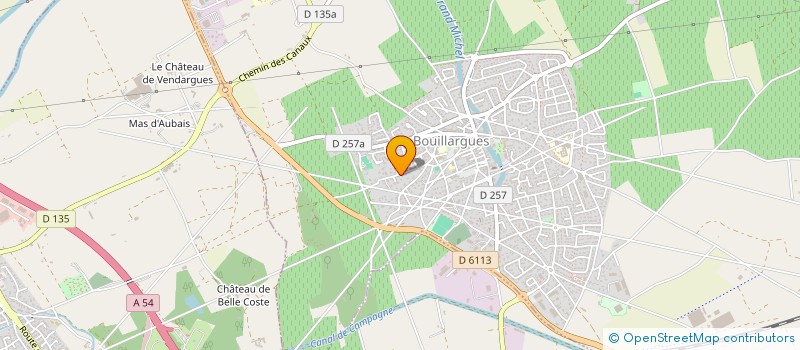 localisation de l'entreprise LES CREATIONS DE DAI  BOUILLARGUES