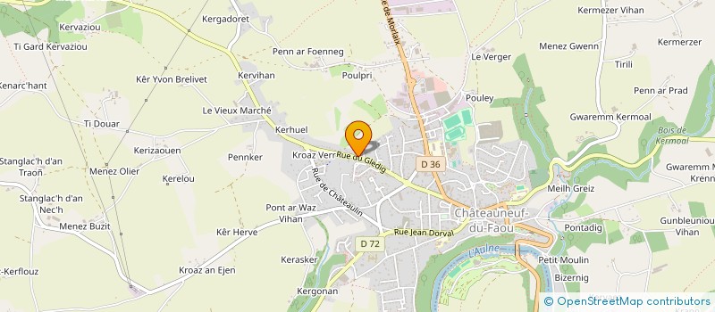 localisation de l'entreprise LES CREATIONS DE KATTHYTIM à CHATEAUNEUF-DU-FAOU