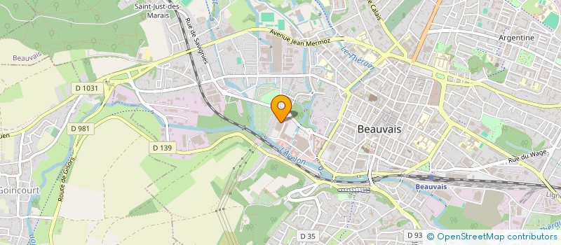 localisation de l'entreprise LES CREATIONS DE LENA  BEAUVAIS