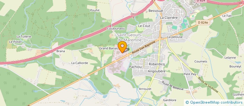 localisation de l'entreprise LES CREATIONS DE MARY à BENESSE-MAREMNE