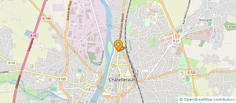 localisation de l'entreprise LES CREATIONS DE THALIE à CHATELLERAULT