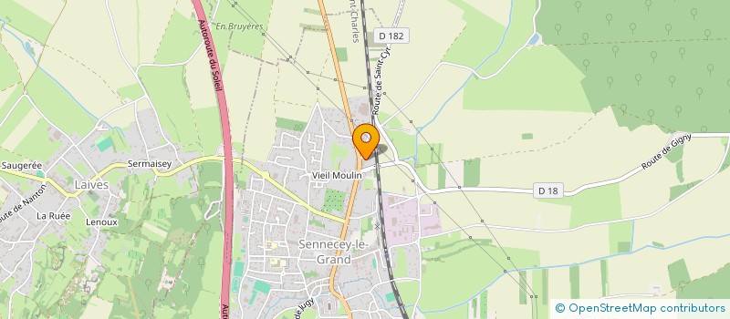 localisation de l'entreprise LES CREATIONS DES 2 MARIE ET SABRINA  SENNECEY-LE-GRAND