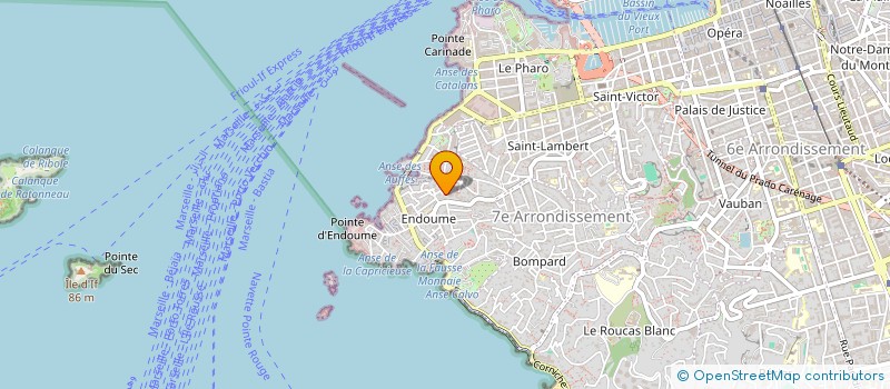 localisation de l'entreprise LES CREATIONS DU 14 à MARSEILLE