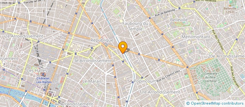 localisation de l'entreprise LES CREATIONS PARISIENNES à PARIS