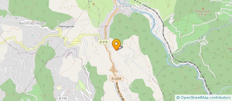 localisation de l'entreprise LES CREATIONS TIBOLO  L'ESCARENE