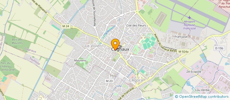 localisation de l'entreprise LES CREATIVES  CUGNAUX