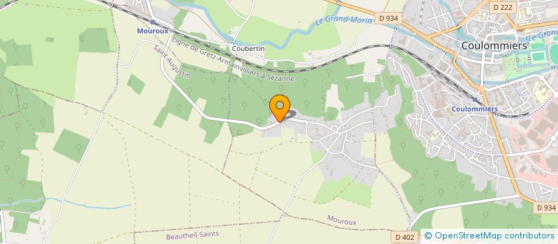 localisation de l'entreprise LES CRECHES DE LA BRIE  MOUROUX