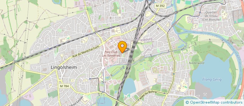 localisation de l'entreprise LES CRECHES DU RHIN  LINGOLSHEIM