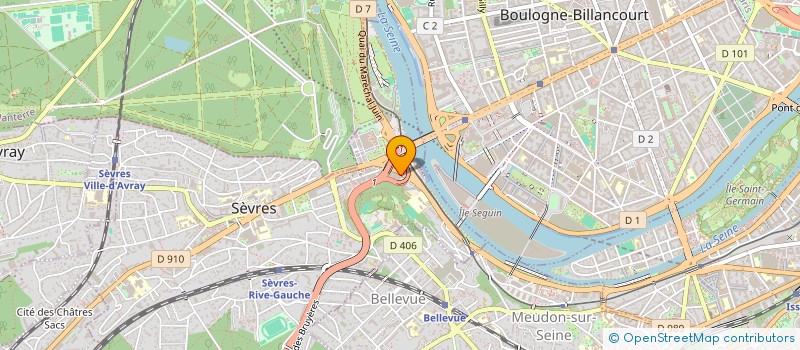 localisation de l'entreprise LES CREMES à SEVRES