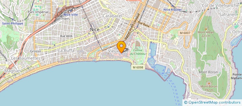 localisation de l'entreprise LES CREPES D'ANNIE à NICE
