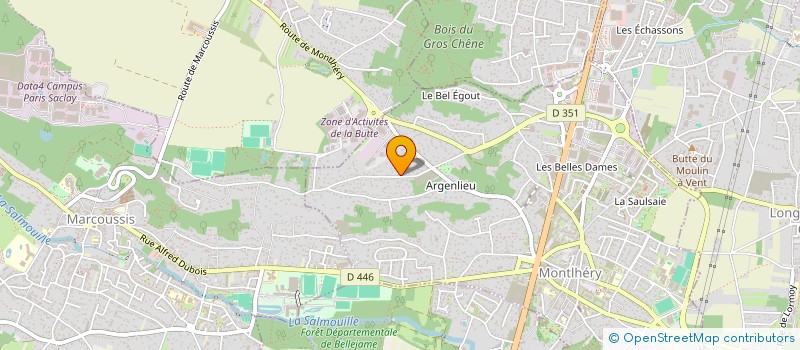 localisation de l'entreprise LES CREPES DU COEUR  MONTLHERY